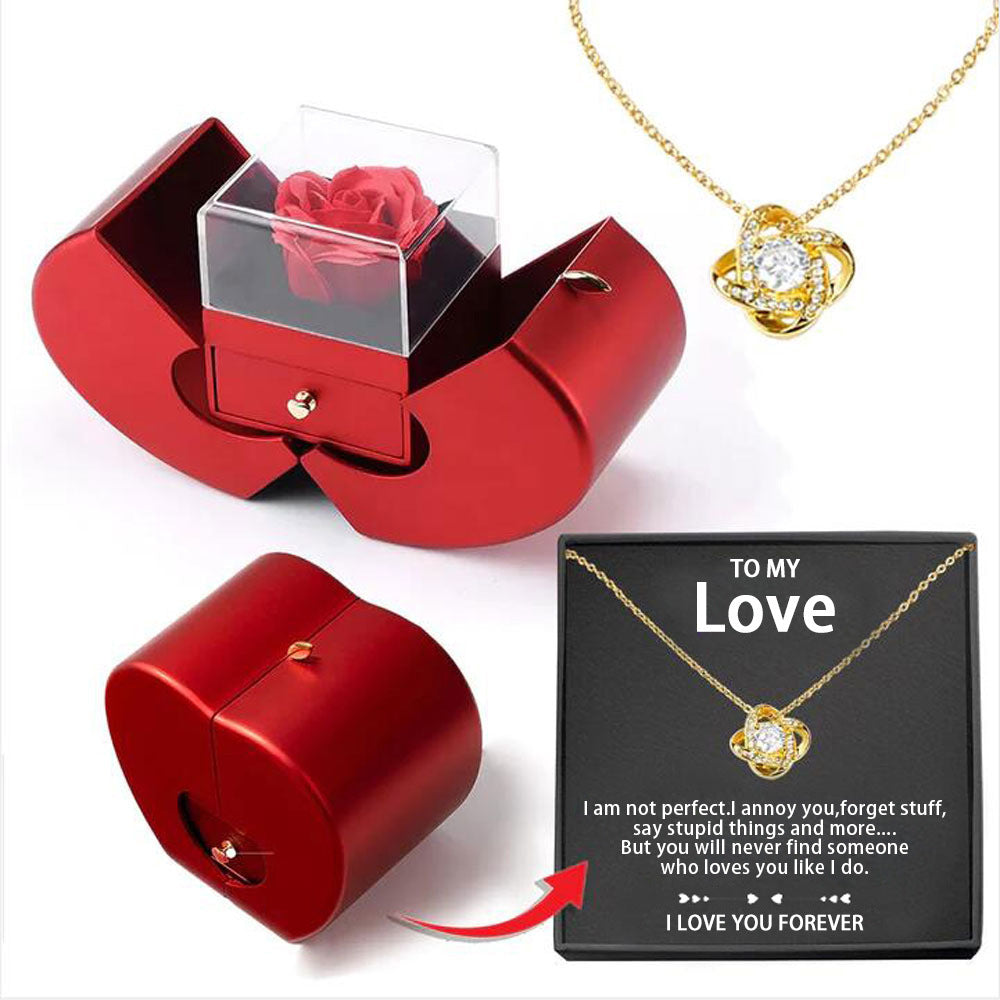 Luxury LED Light Necklace Gift Box - Romantic Jewelry for Christmas, Valentine's & Anniversaries