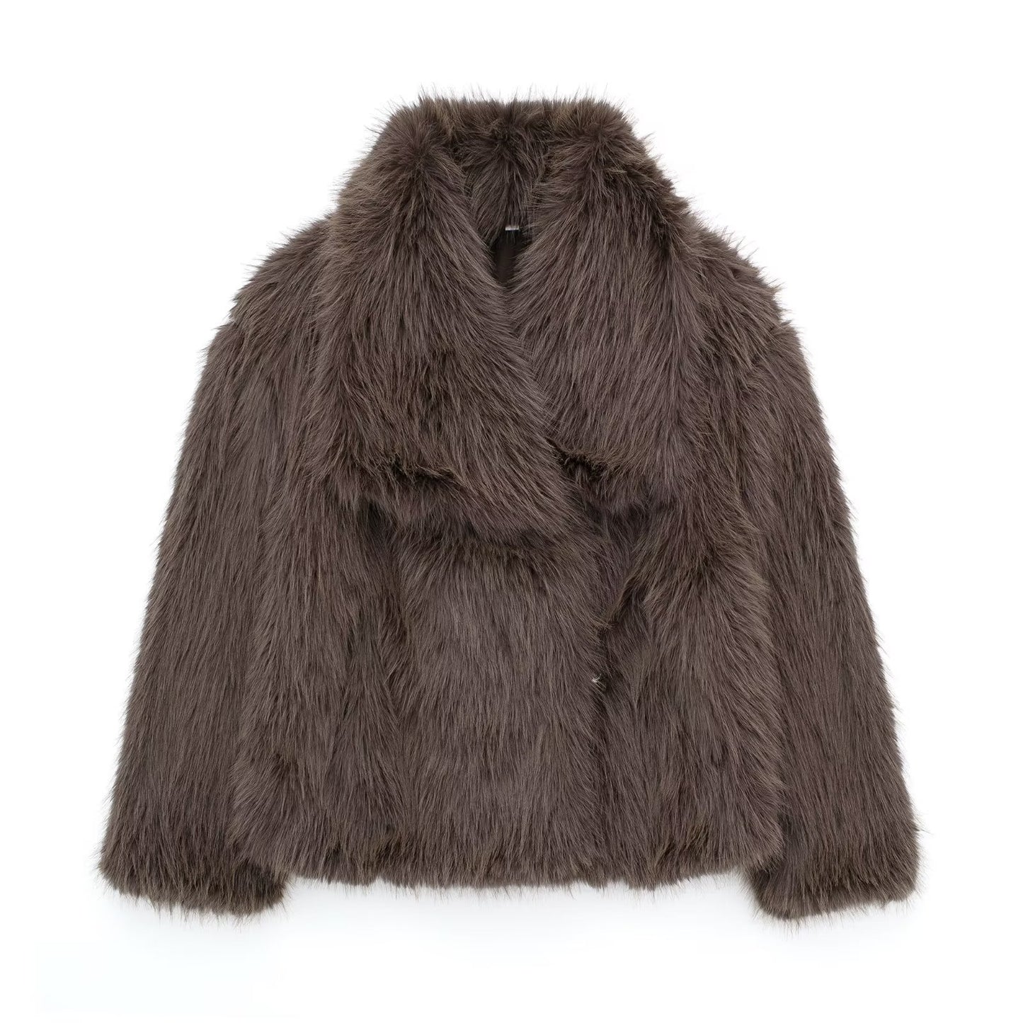 Winter Plush Faux Fur Coat - Women's
Warm Lapel Jacket (S-XXL)