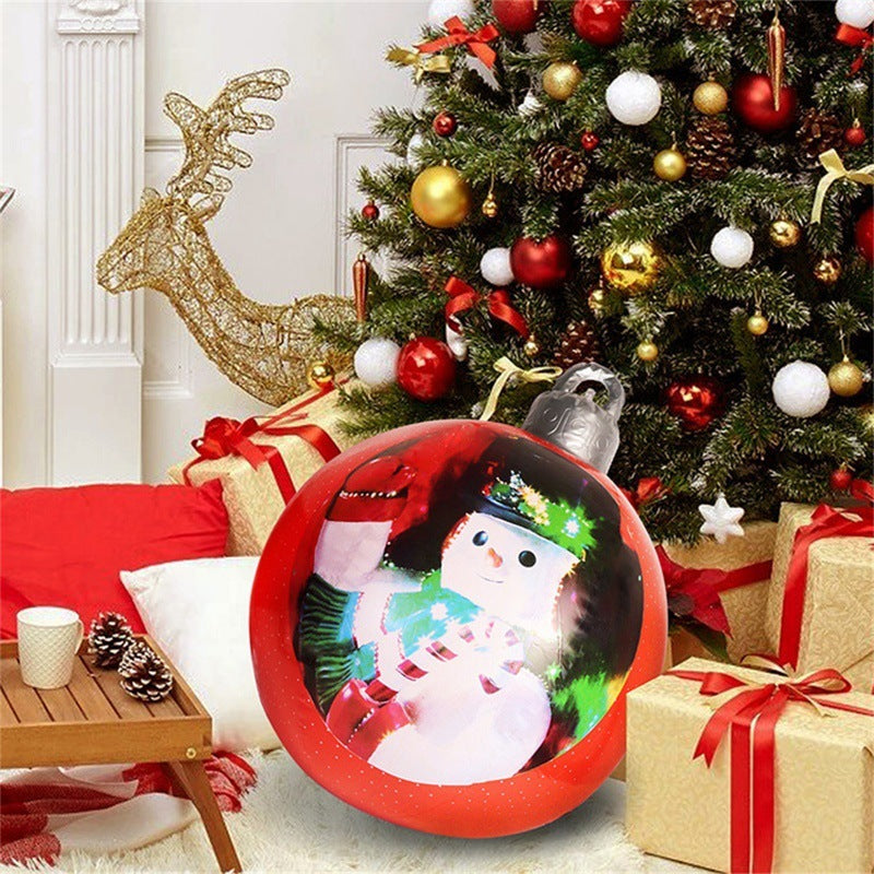 Giant Inflatable Christmas Ornament Ball - 60CM
PVC Outdoor Holiday Decoration