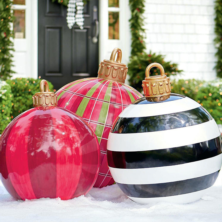 Giant Inflatable Christmas Ornament Ball - 60CM
PVC Outdoor Holiday Decoration