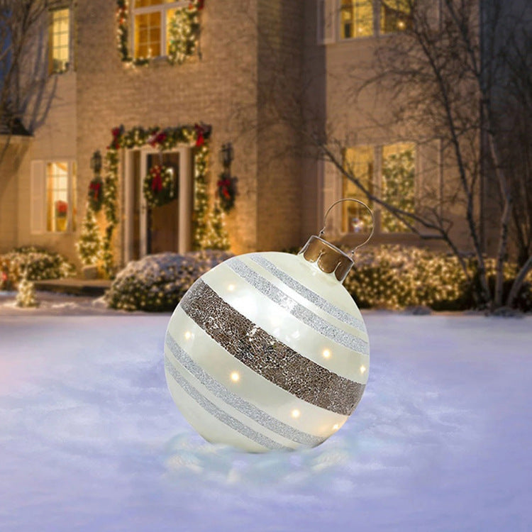 Giant Inflatable Christmas Ornament Ball - 60CM
PVC Outdoor Holiday Decoration