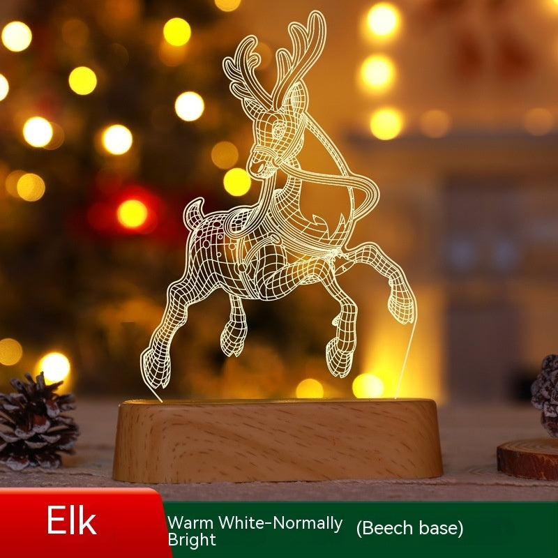 3D Christmas Acrylic LED Night Light - Holiday
Decoration & Gift Lamp