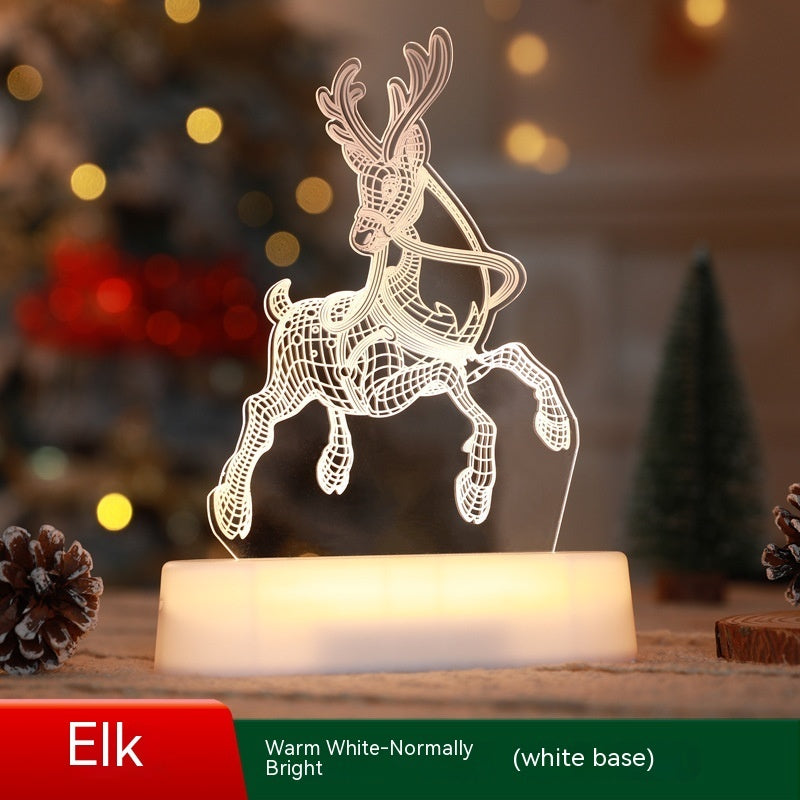 3D Christmas Acrylic LED Night Light - Holiday
Decoration & Gift Lamp
