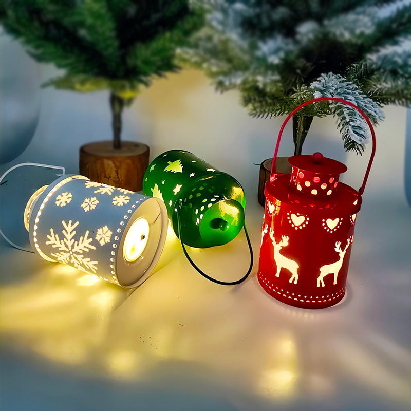 LED Christmas Candle Lantern - Small Decorative Light for Holiday & Home Decor