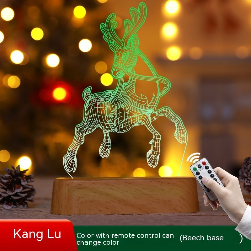 3D Christmas Acrylic LED Night Light - Holiday
Decoration & Gift Lamp