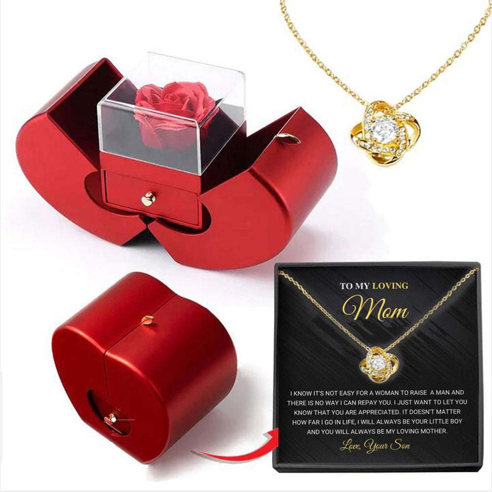 Luxury LED Light Necklace Gift Box - Romantic Jewelry for Christmas, Valentine's & Anniversaries