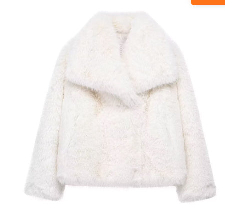 Winter Plush Faux Fur Coat - Women's
Warm Lapel Jacket (S-XXL)