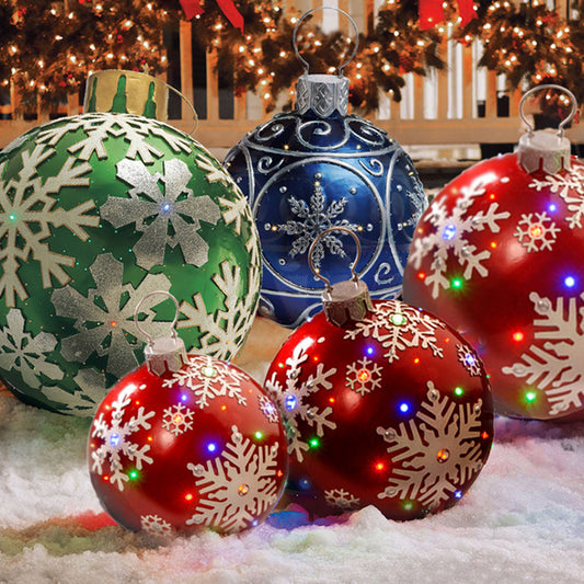 Giant Inflatable Christmas Ornament Ball - 60CM
PVC Outdoor Holiday Decoration