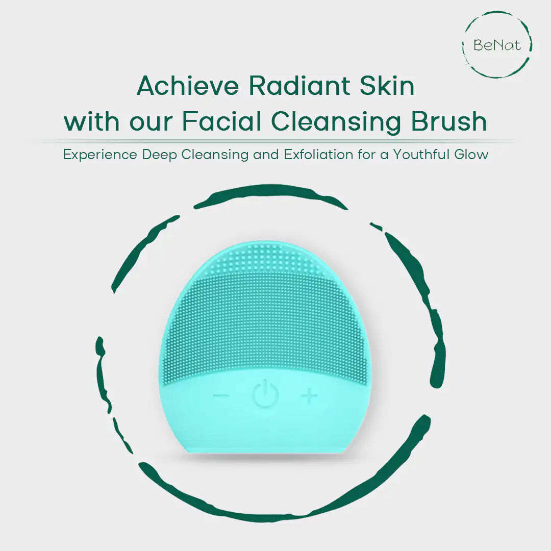 Rechargeable Silicone Facial Cleansing Brush-Waterproof USB