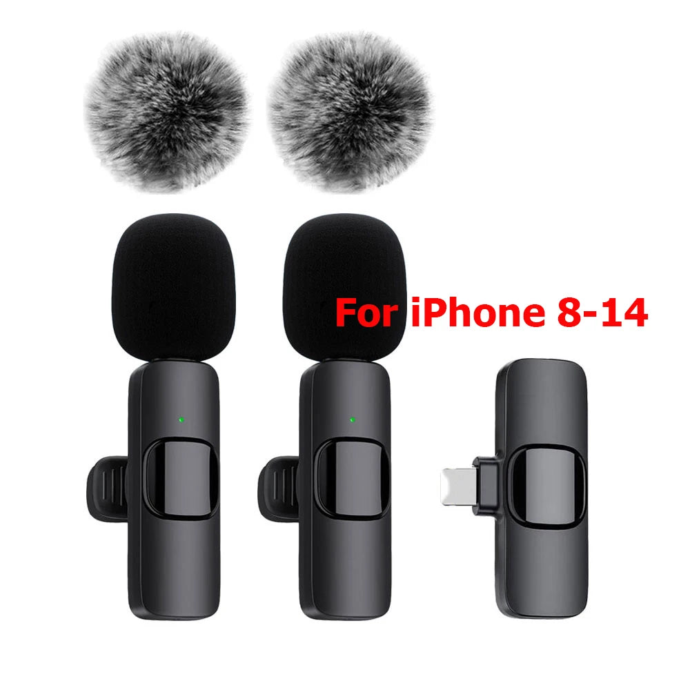 Wireless Lavalier Microphone - Mini Clip-On Mic for iPhone, Android, Laptop & Live Streaming