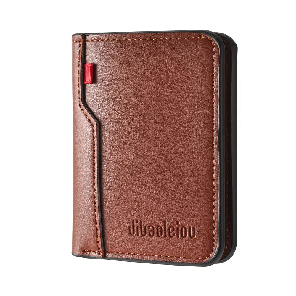 Men's Slim Leather Wallet - Credit Card Holder