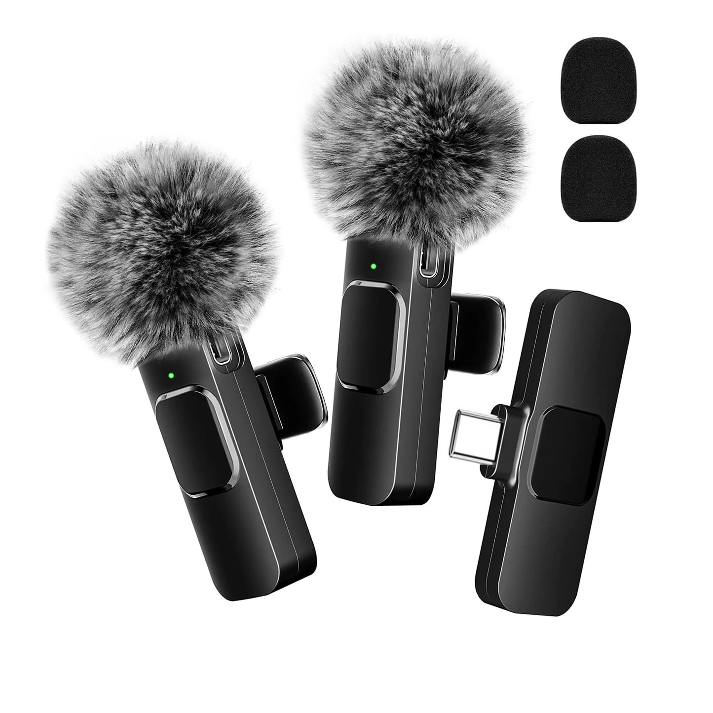 Wireless Lavalier Microphone - Mini Clip-On Mic for iPhone, Android, Laptop & Live Streaming