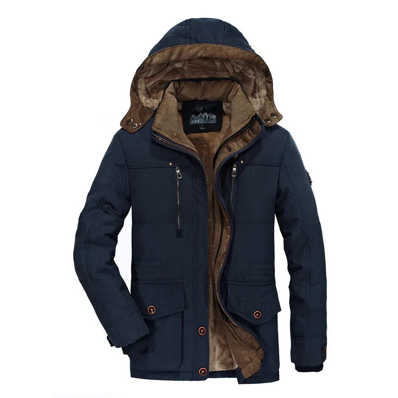 Men's Oversized Winter Parka - Thick Fleece Lined
Jacket, Casual Warm Coat (Up to 6XL)
