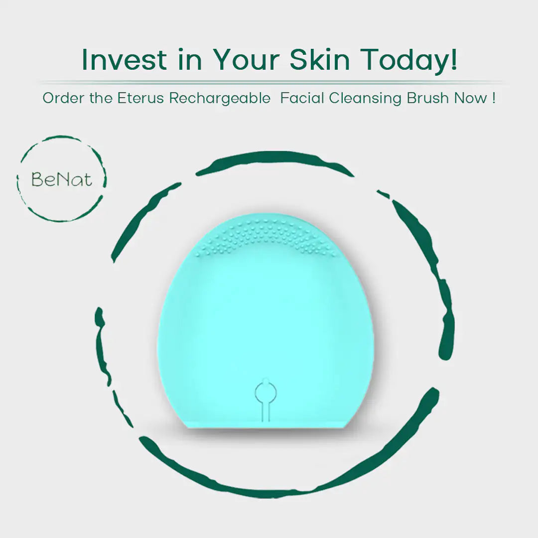 Rechargeable Silicone Facial Cleansing Brush-Waterproof USB