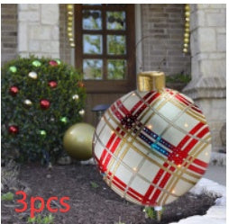 Giant Inflatable Christmas Ornament Ball - 60CM
PVC Outdoor Holiday Decoration
