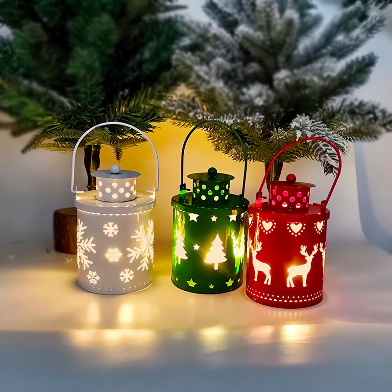 LED Christmas Candle Lantern - Small Decorative Light for Holiday & Home Decor