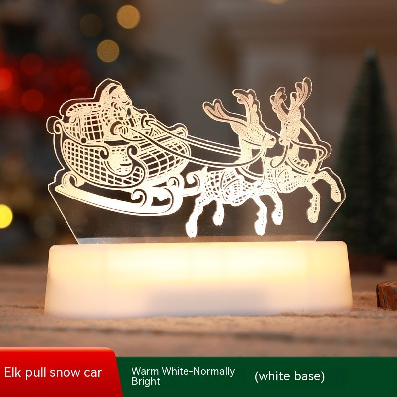 3D Christmas Acrylic LED Night Light - Holiday
Decoration & Gift Lamp