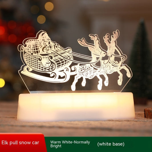 3D Christmas Acrylic LED Night Light - Holiday
Decoration & Gift Lamp