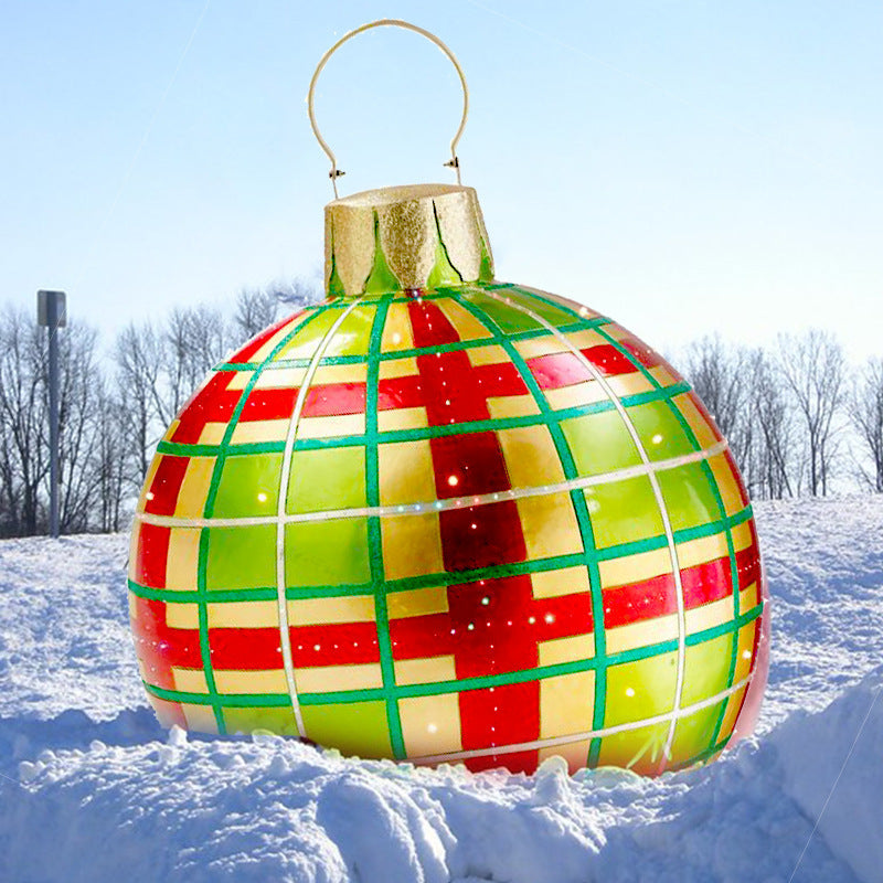 Giant Inflatable Christmas Ornament Ball - 60CM
PVC Outdoor Holiday Decoration