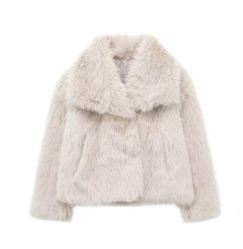Winter Plush Faux Fur Coat - Women's
Warm Lapel Jacket (S-XXL)