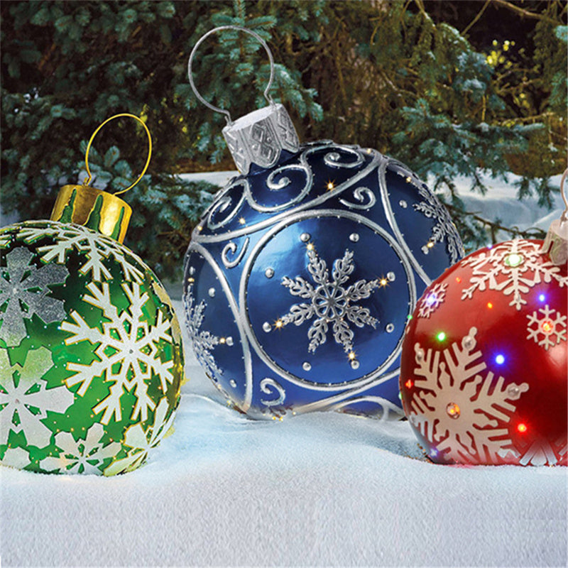 Giant Inflatable Christmas Ornament Ball - 60CM
PVC Outdoor Holiday Decoration
