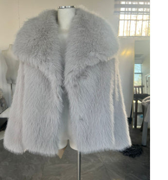 Winter Plush Faux Fur Coat - Women's
Warm Lapel Jacket (S-XXL)
